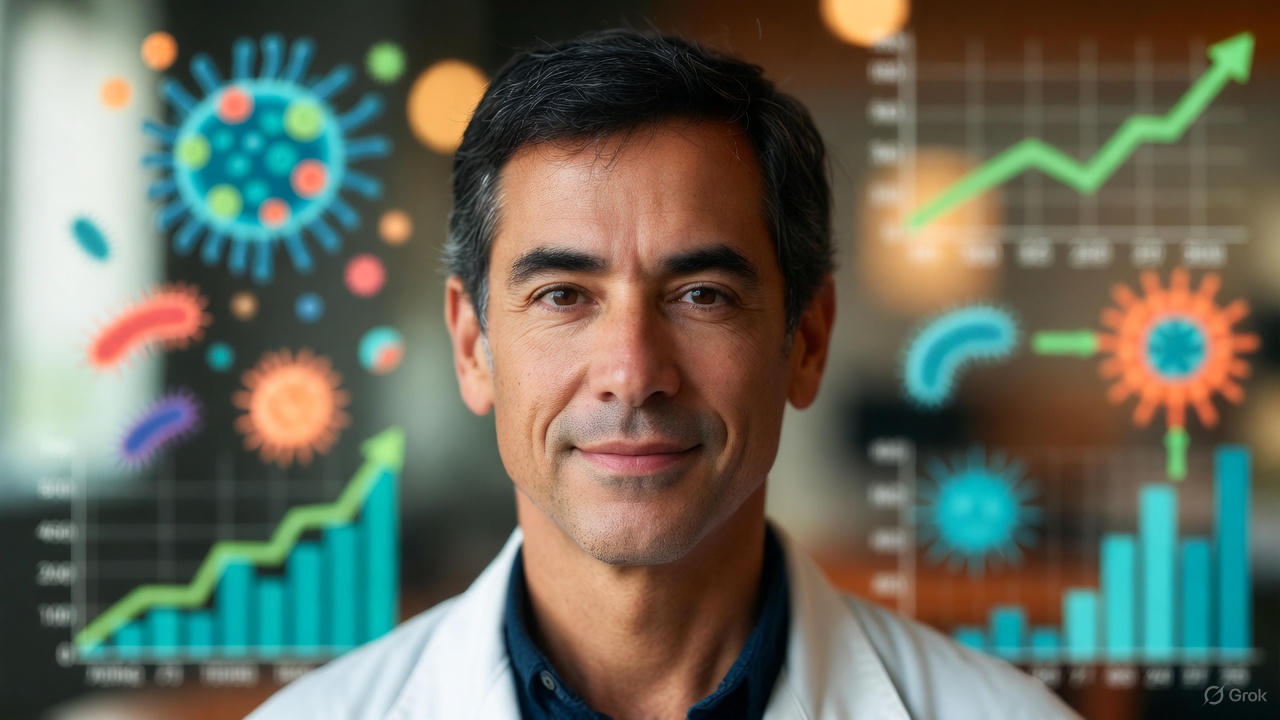 Fresh vegetables, bone broth, and probiotic foods arranged for a gut reset