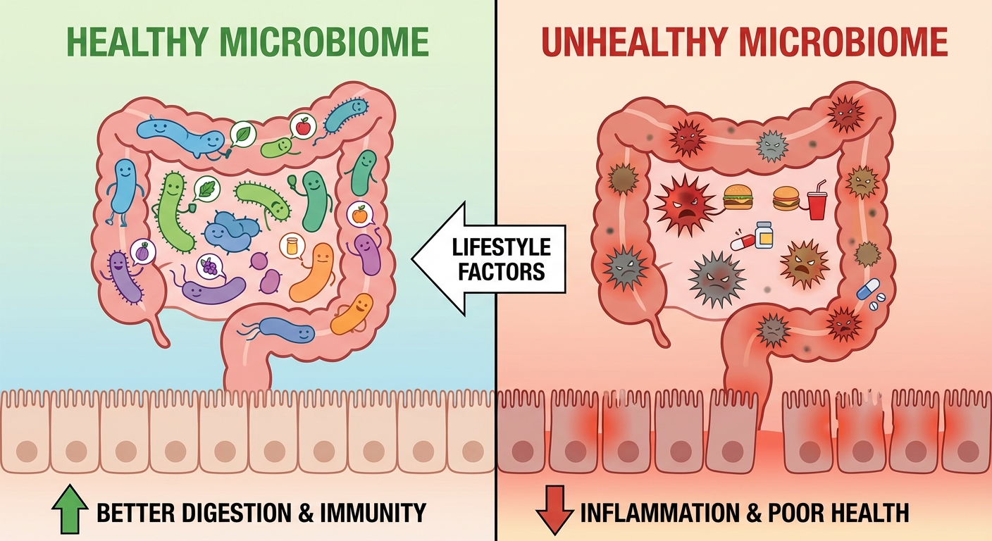 Comparison showing reduced enzyme capacity in disease states versus healthy individuals