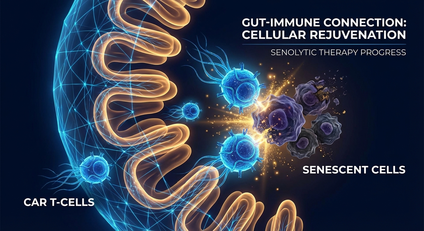 CAR T-Cell Therapy May Reverse Aging in Your Gut: New Research